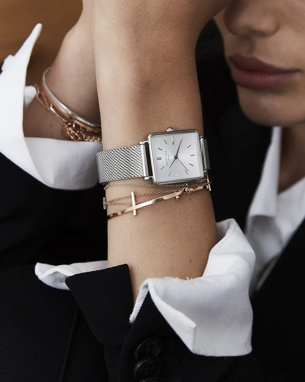 Boxy Silver Mesh