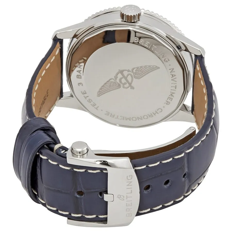 Breitling Automatic Blue Dial Blue Leather Watch A17325211C1P3