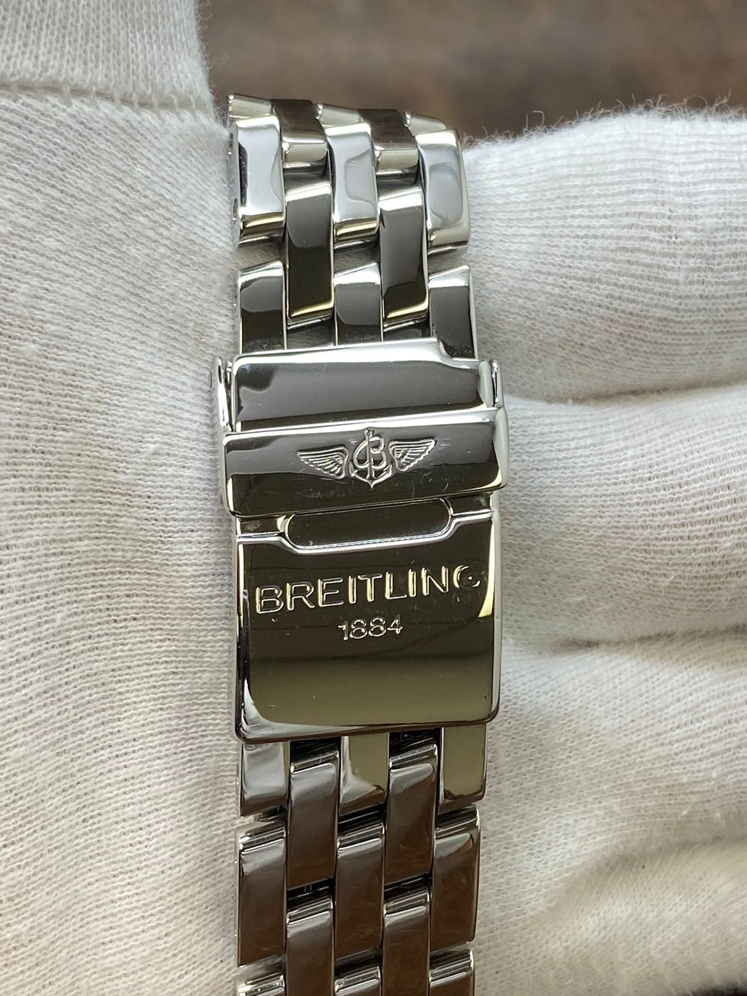 Breitling Chronomat Factory Warranty 39mm D13352 Blue Dial Automatic Men's Watch