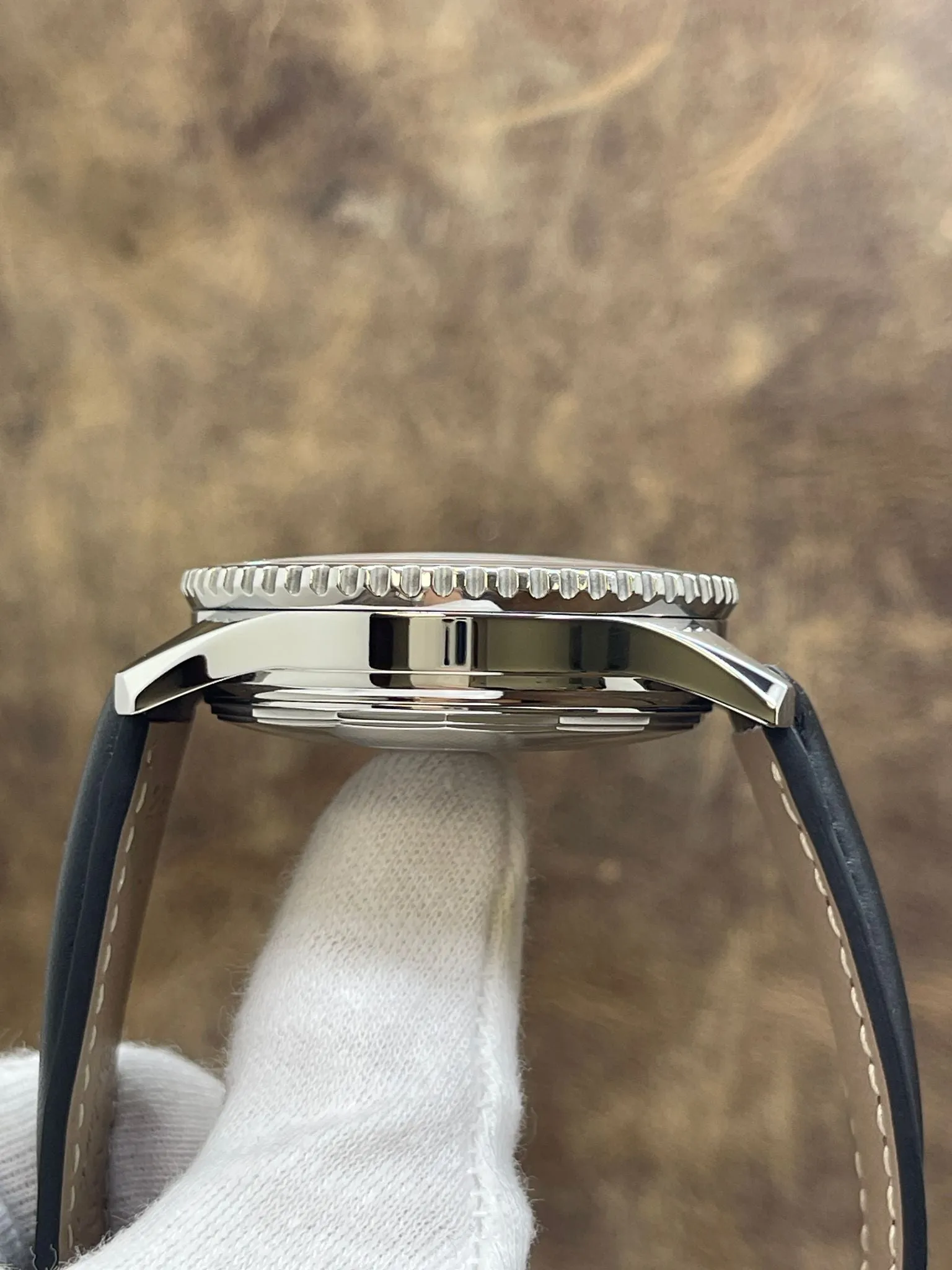 Breitling Navitimer AOPA 75th Ann 750pcs Custom Strap A23322 Black Dial Automatic Men's Watch