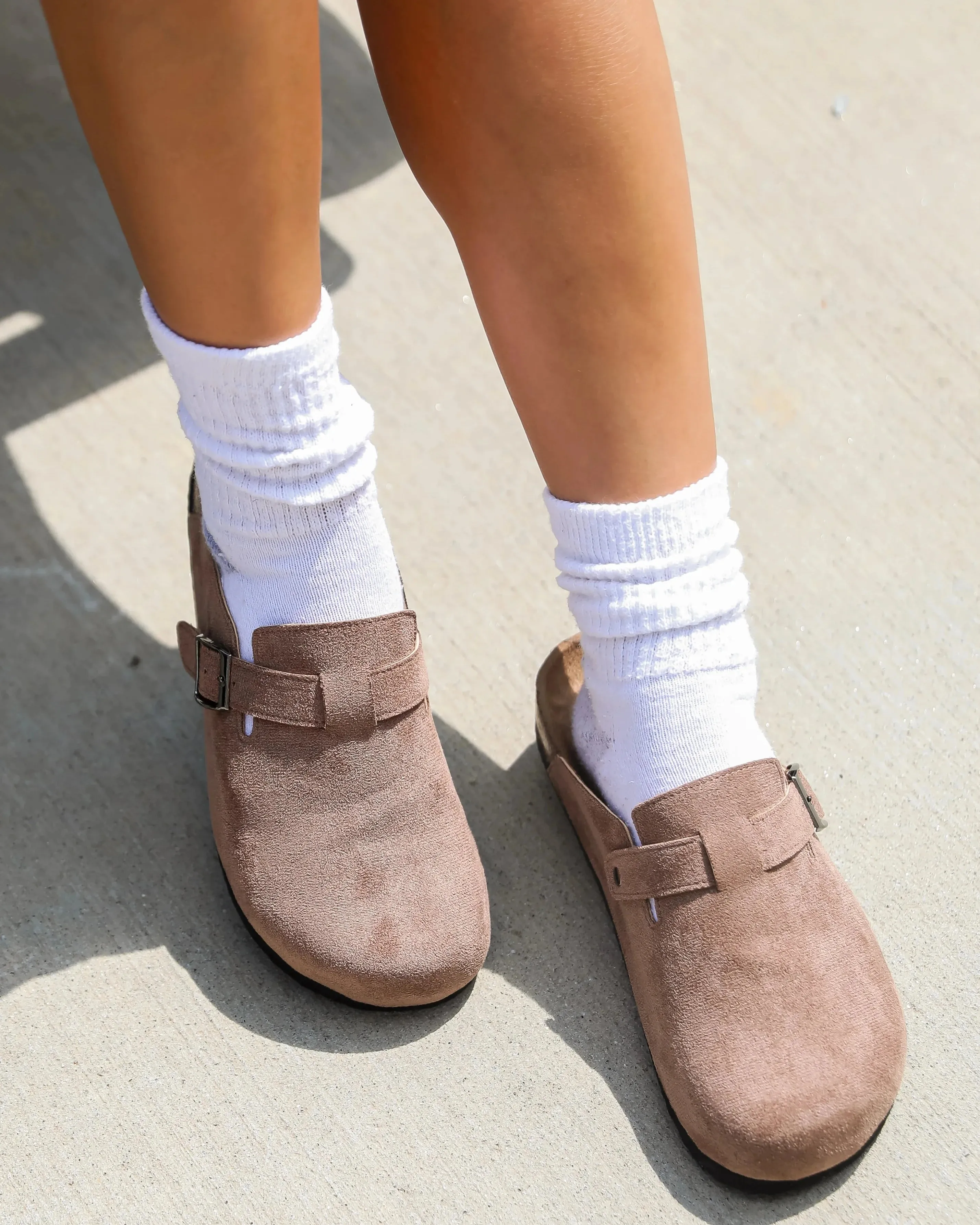 Bria Suede Clogs