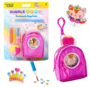Bubble Gems Backpack Keychain-Kitty Princess
