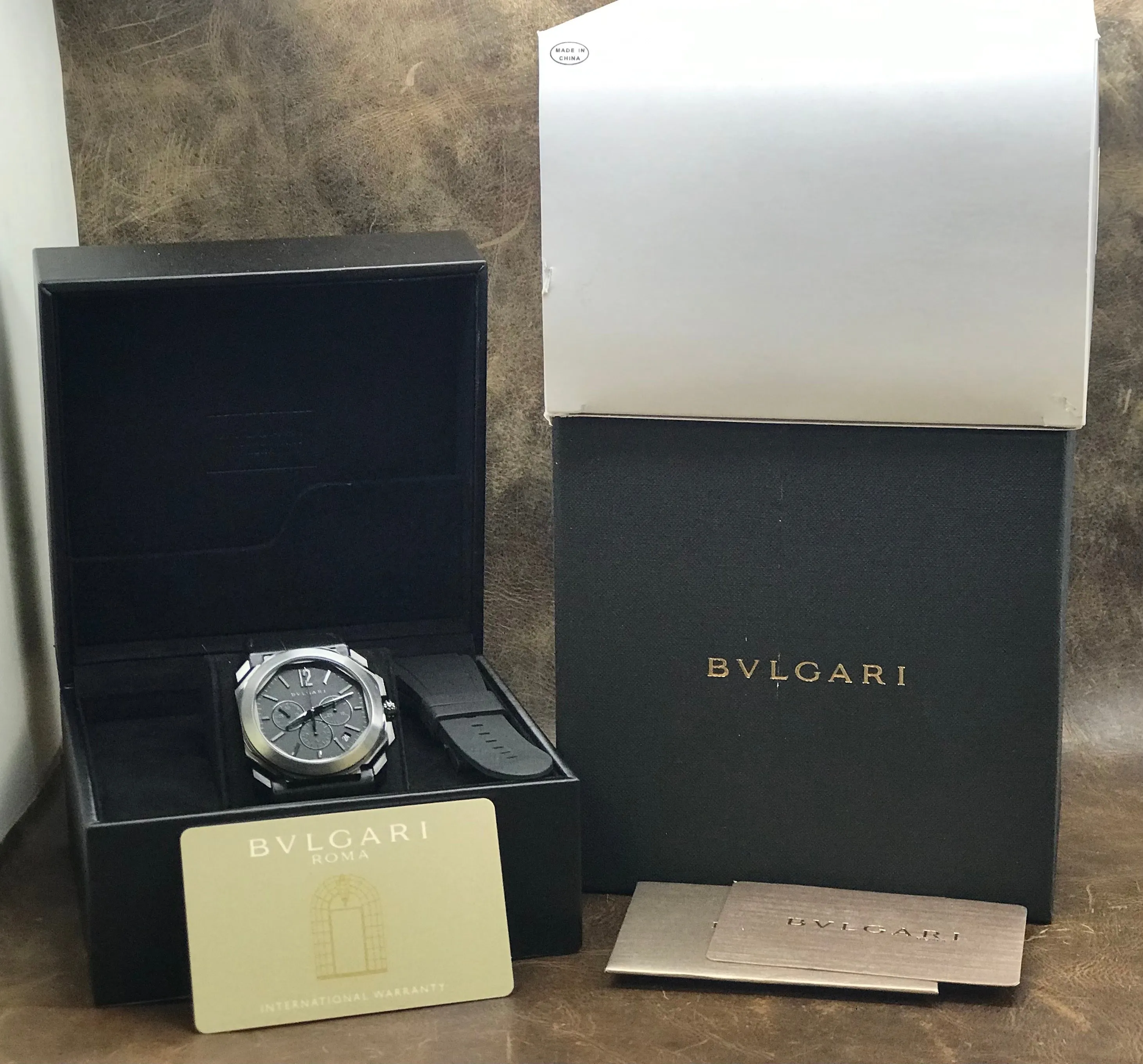 Bulgari Octo 103027 Black Dial Automatic Men's Watch
