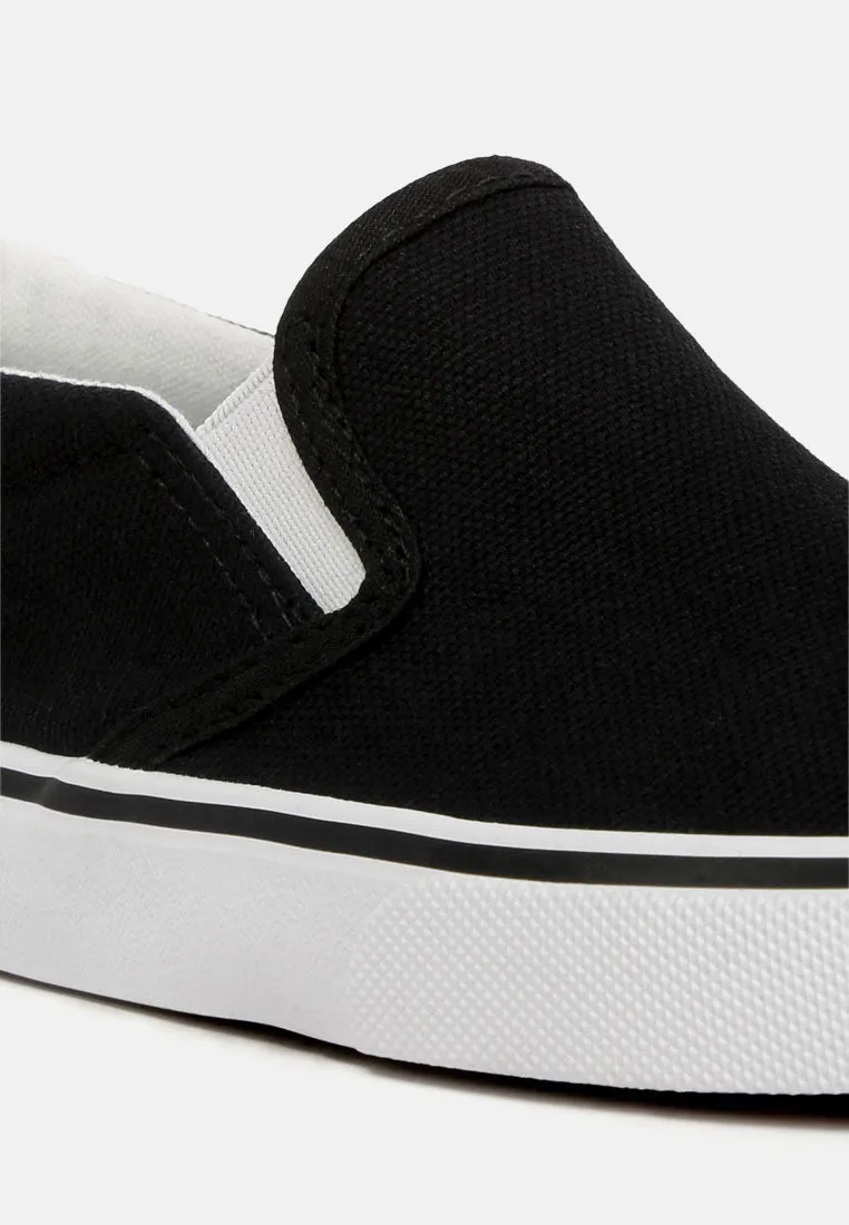 Canvas Slip On Sneakers For Kids