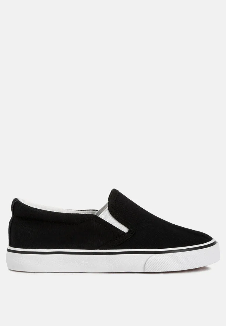 Canvas Slip On Sneakers For Kids