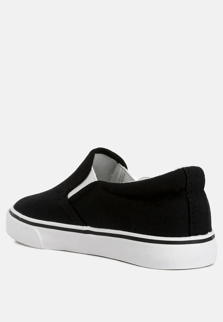 Canvas Slip On Sneakers For Kids