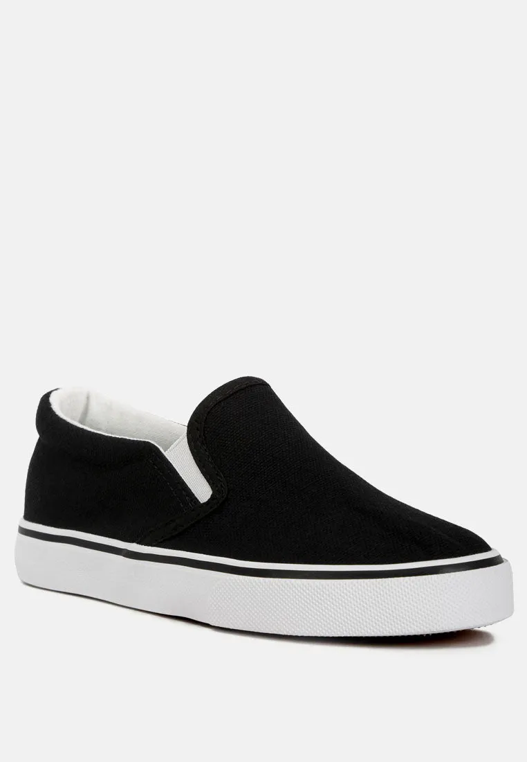 Canvas Slip On Sneakers For Kids
