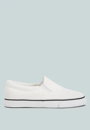 Canvas Slip On Sneakers For Kids