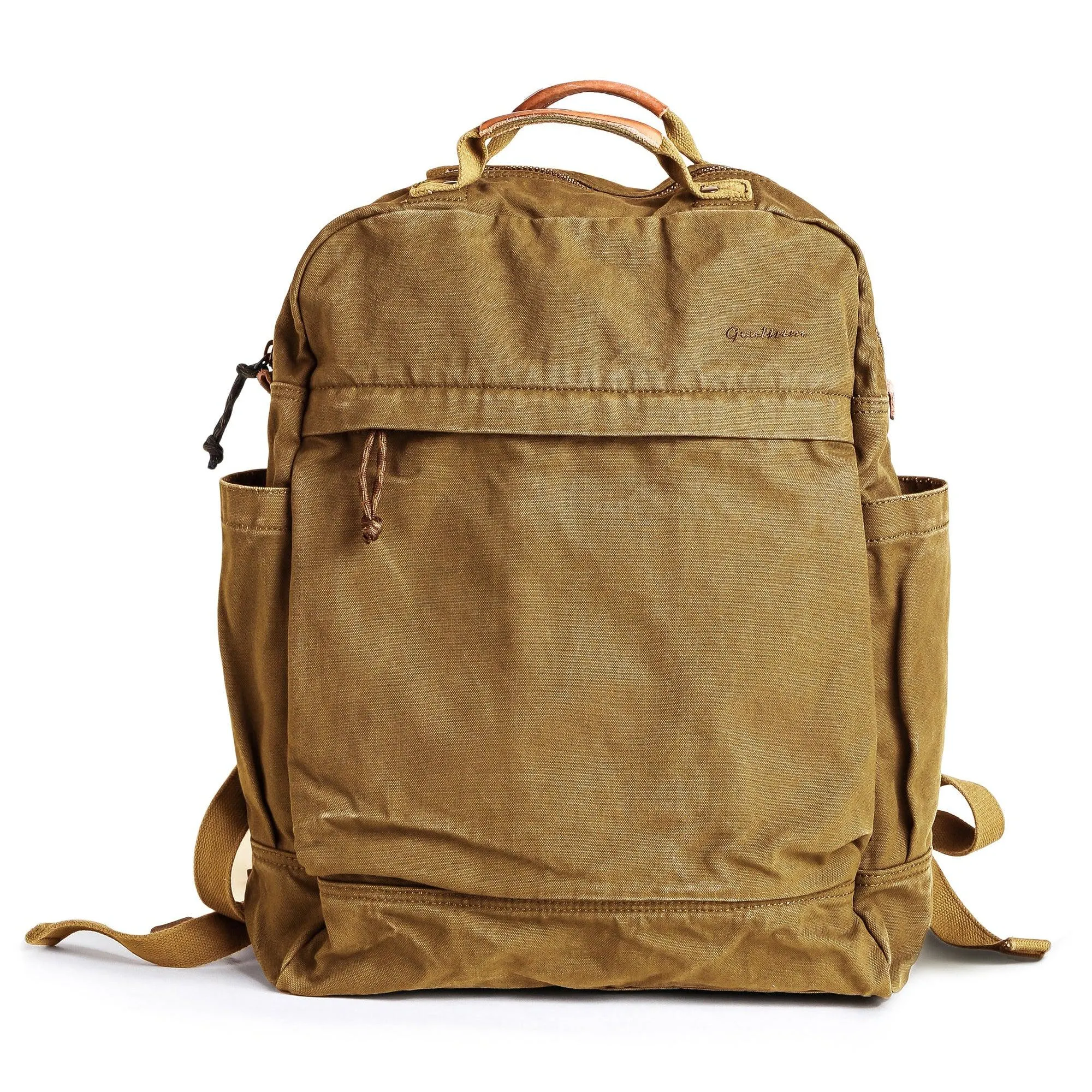 Canvas Zippered Backpack #G2001