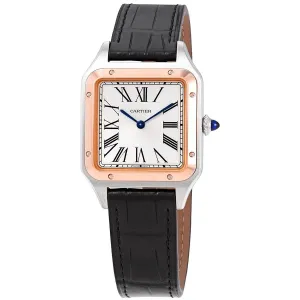 Cartier Santos-Dumont Large Silver Dial Watch W2SA0011