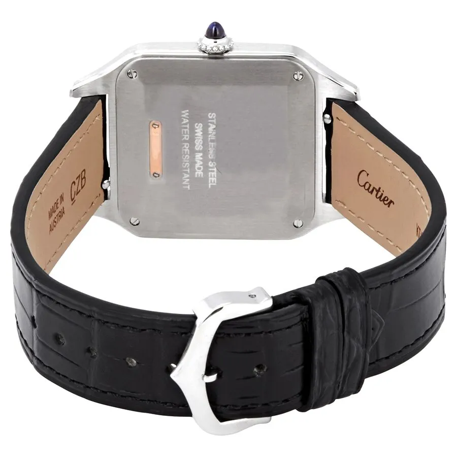 Cartier Santos-Dumont Large Silver Dial Watch W2SA0011
