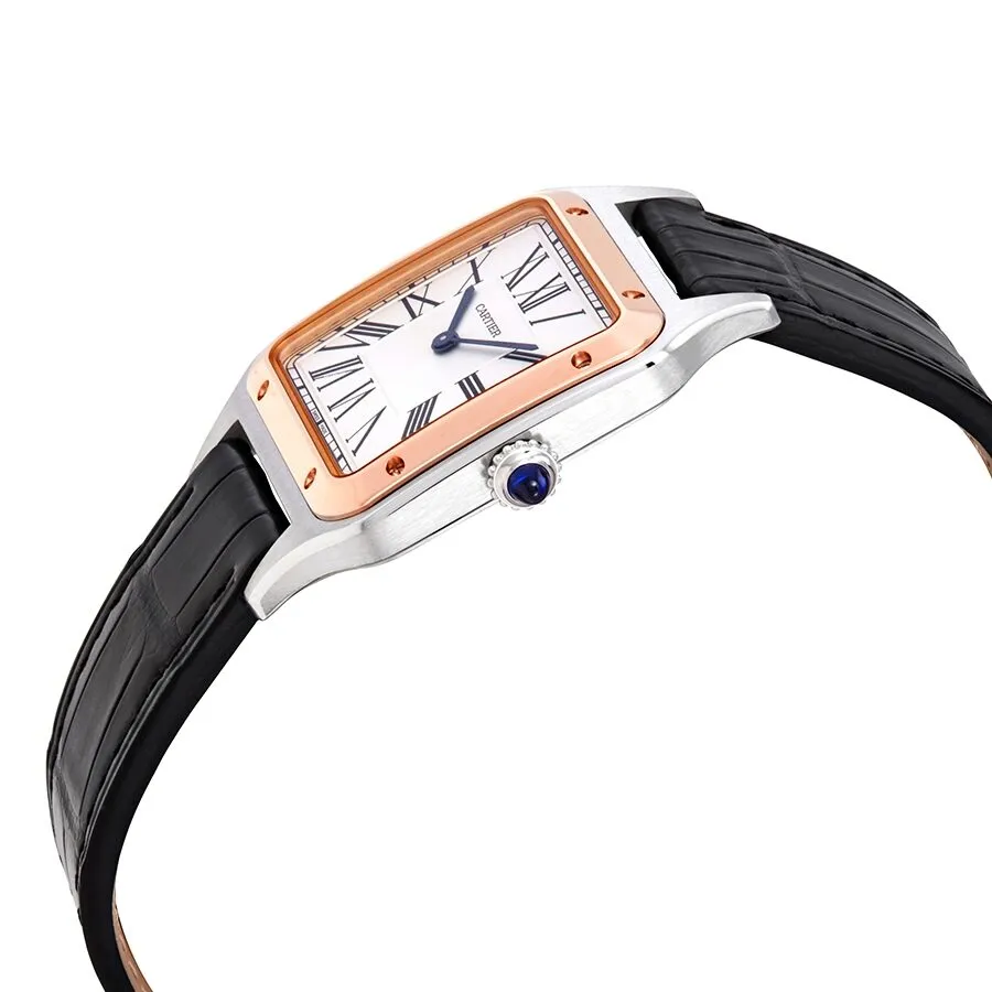 Cartier Santos-Dumont Large Silver Dial Watch W2SA0011