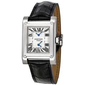 Cartier Tank A Vis Dual Time Zone Ladies Watch W1534351