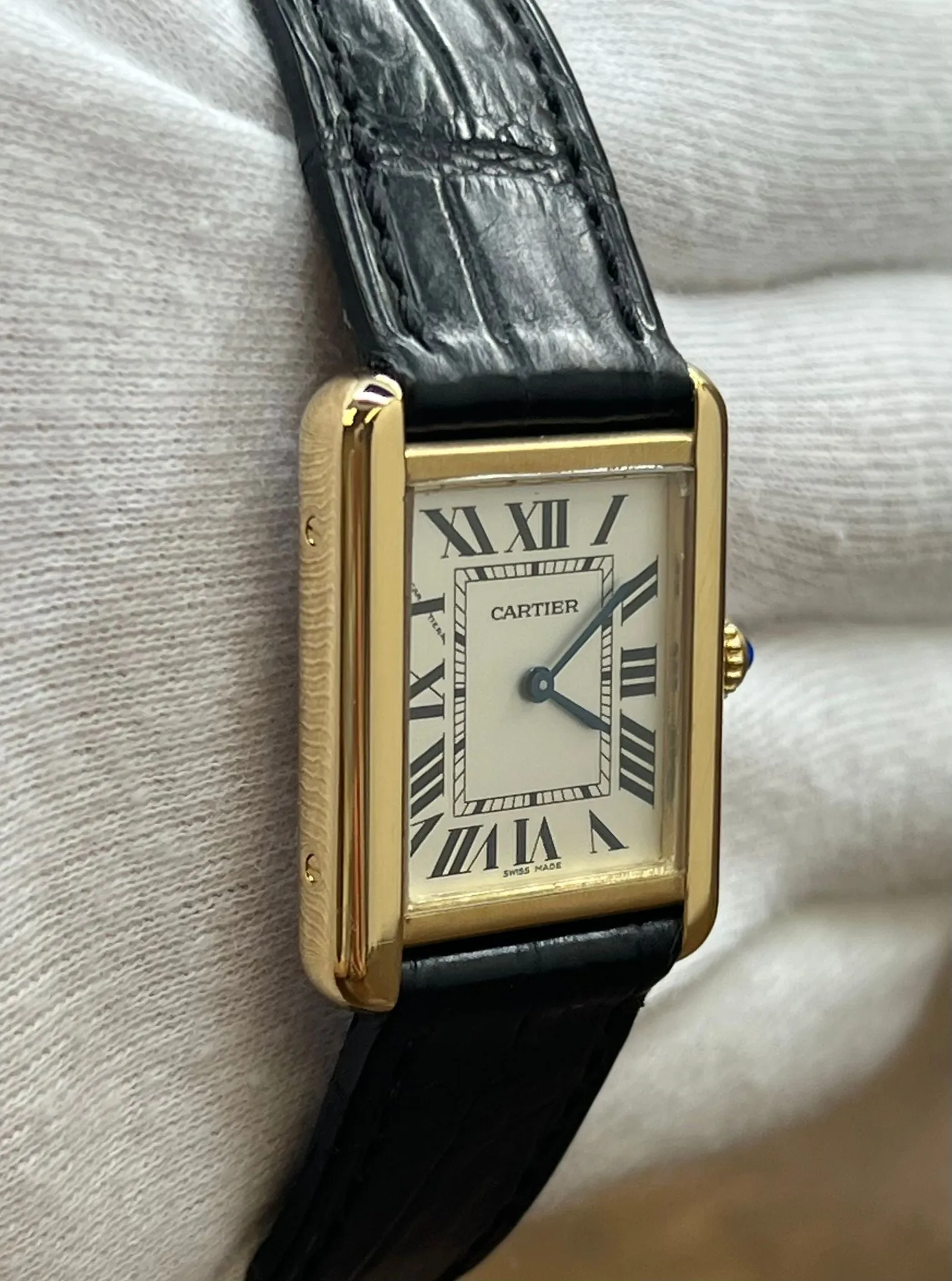 Cartier Tank Solo W5200002 Silver Roman Dial Quartz Women's Watch