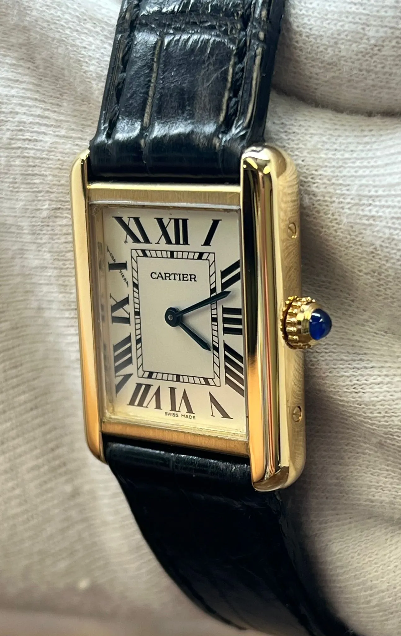 Cartier Tank Solo W5200002 Silver Roman Dial Quartz Women's Watch