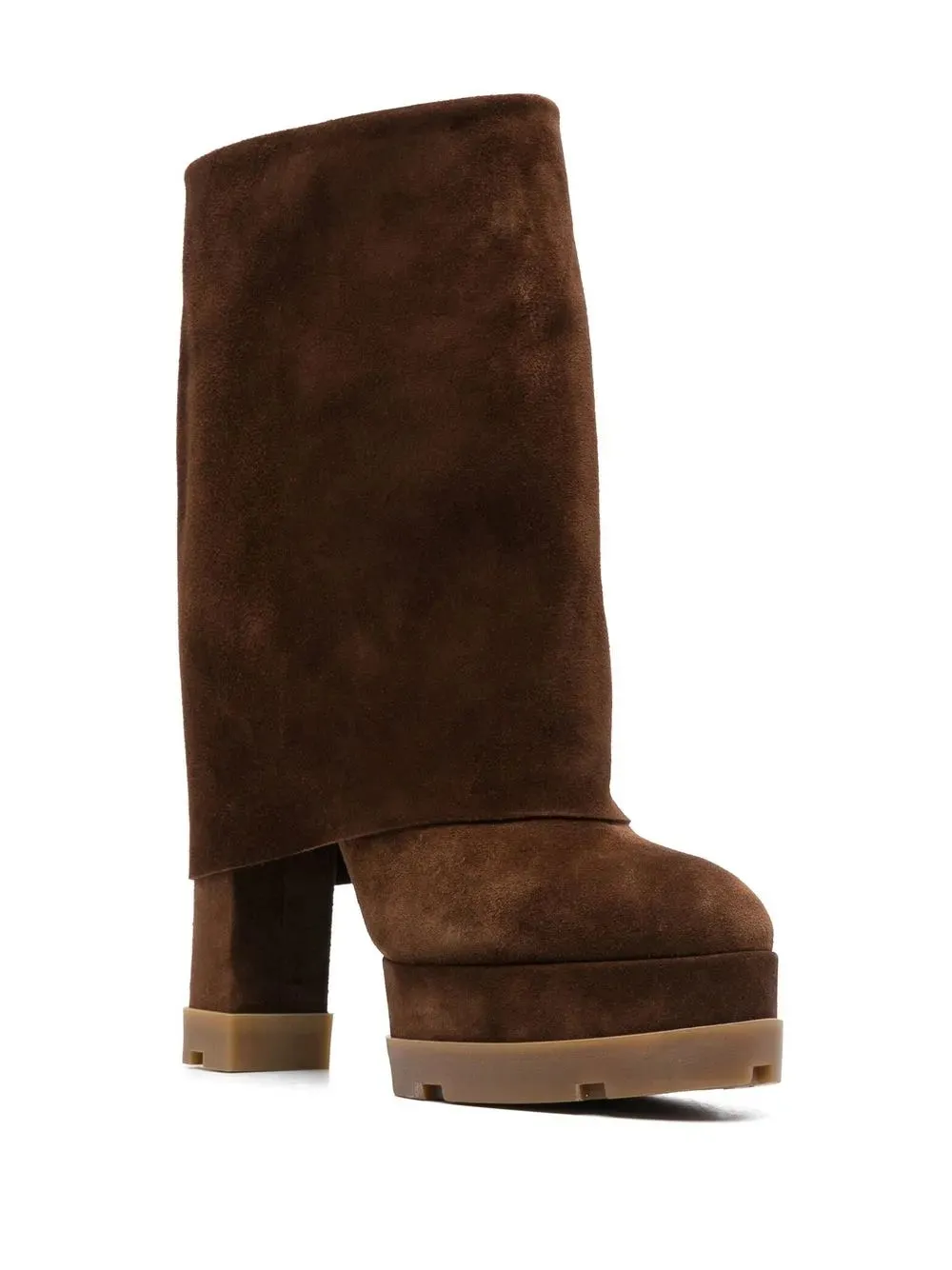 Casadei 150mm platform suede boots