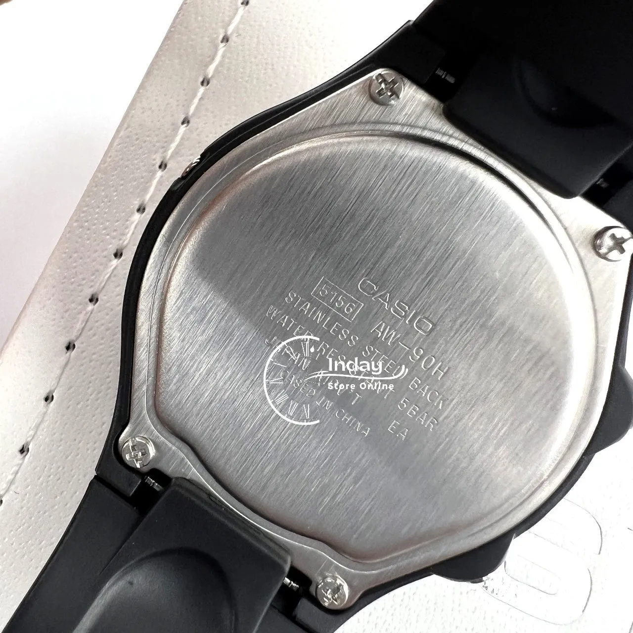 Casio Analog-Digital Men's Watch AW-90H-7E Resin Band Resin Glass