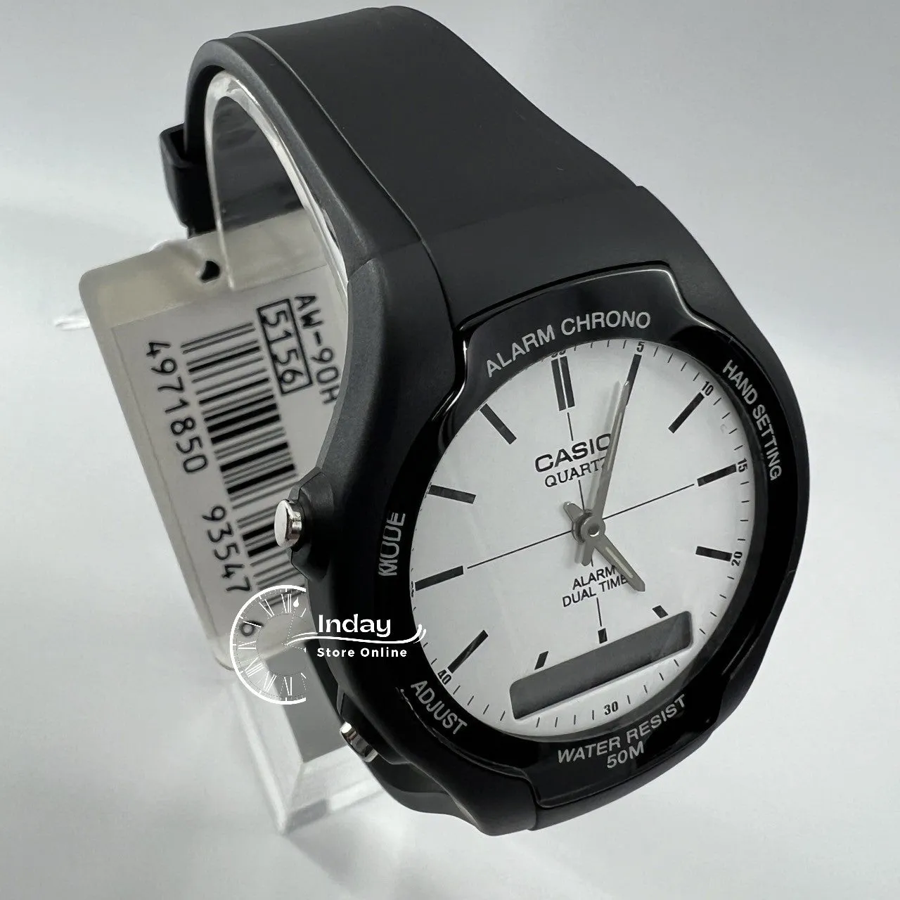 Casio Analog-Digital Men's Watch AW-90H-7E Resin Band Resin Glass
