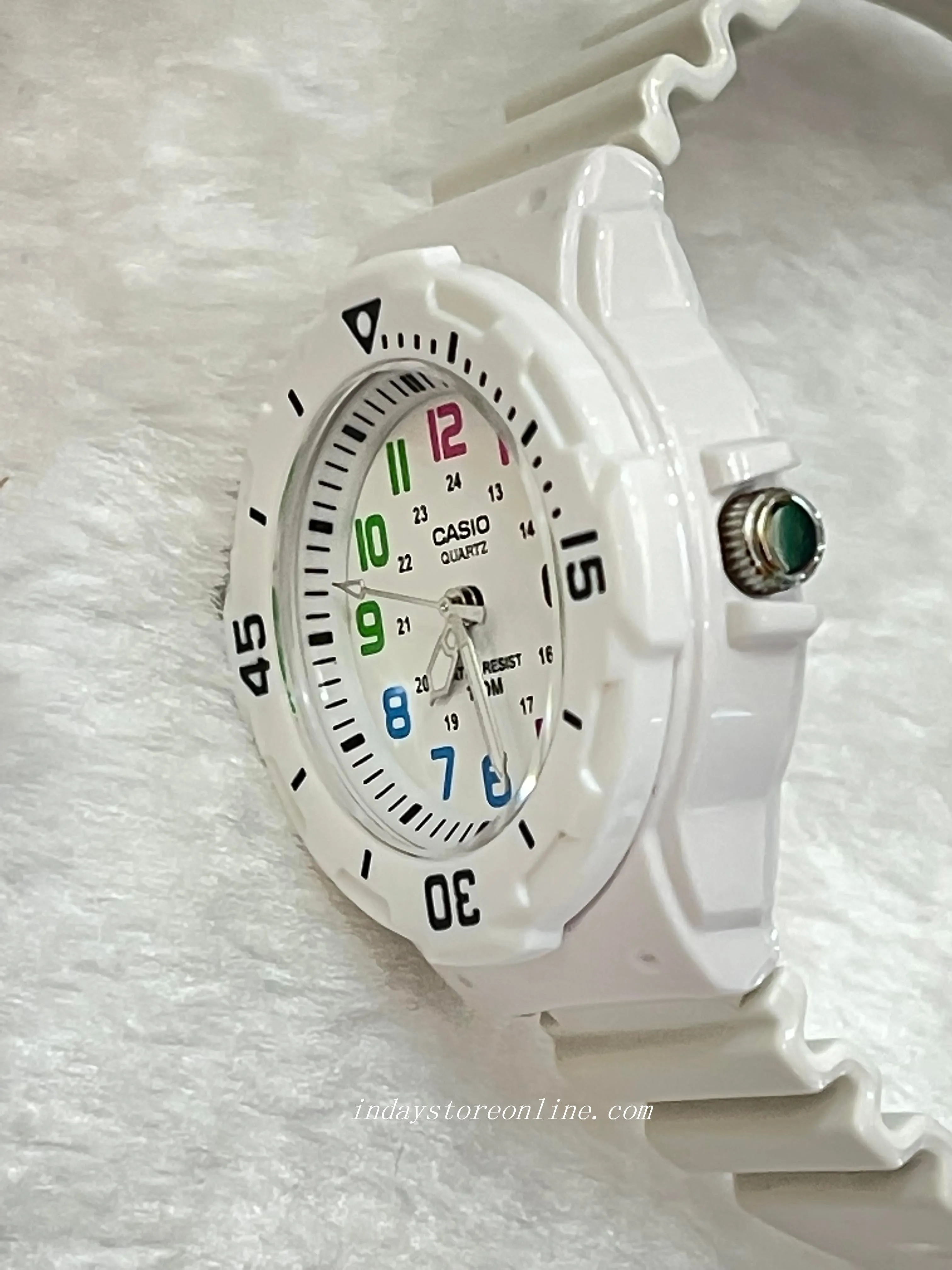 Casio Analog Women's Watch LRW-200H-7B Analog Resin Band Resin Glass Water Resistance
