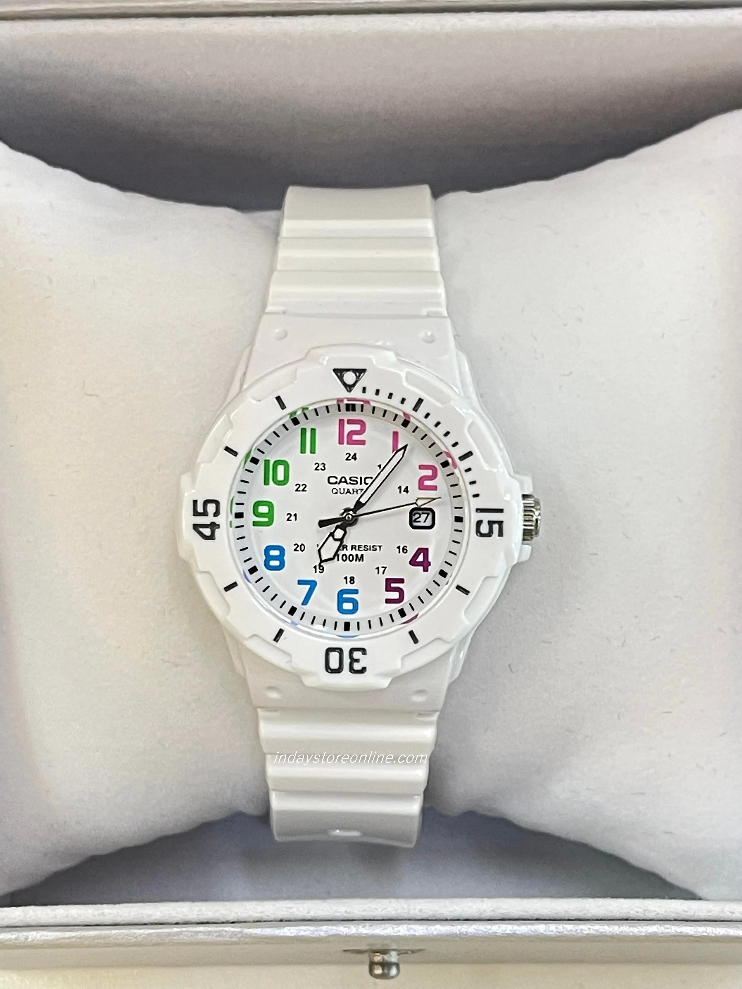 Casio Analog Women's Watch LRW-200H-7B Analog Resin Band Resin Glass Water Resistance