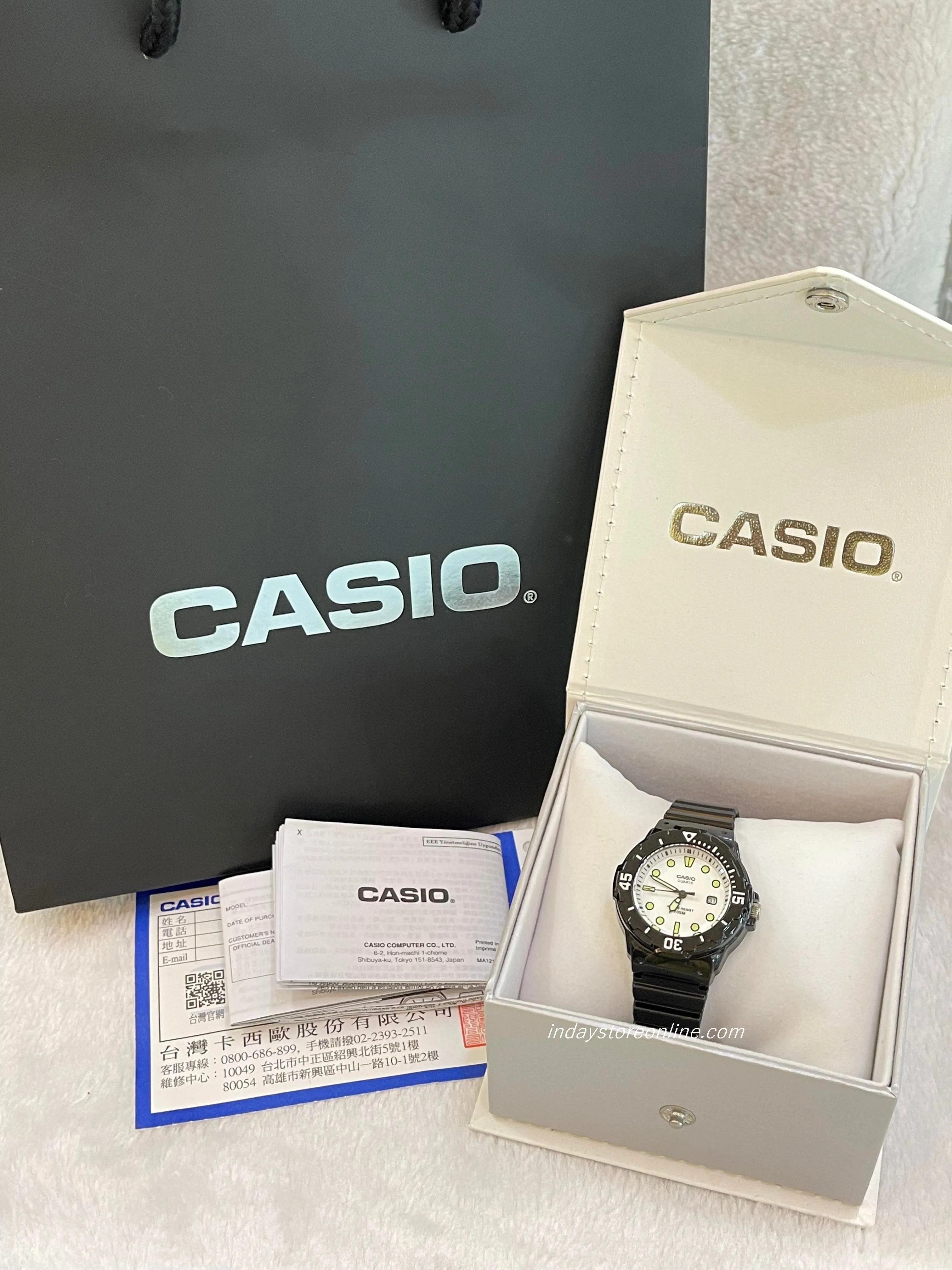 Casio Analog Women's Watch LRW-200H-7E1 Analog Resin Band Resin Glass Water Resistance