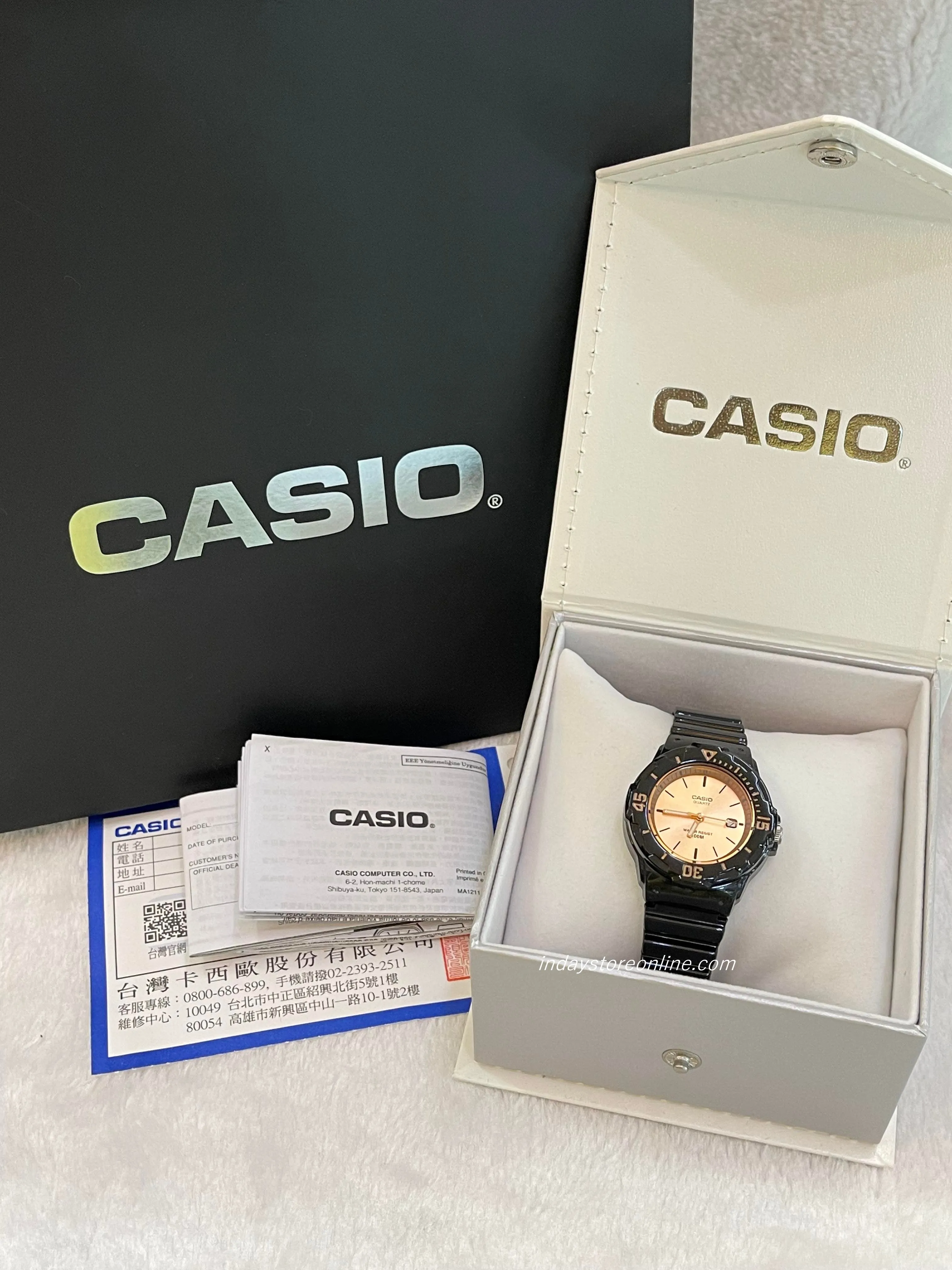 Casio Analog Women's Watch LRW-200H-9E2 Analog Resin Band Resin Glass Water Resistance