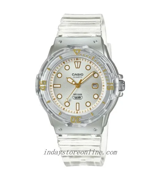Casio Analog Women's Watch LRW-200HS-7E Resin Band Resin Glass Transparent Color