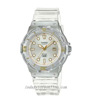 Casio Analog Women's Watch LRW-200HS-7E Resin Band Resin Glass Transparent Color