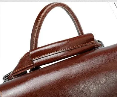 Chic Ladies Leather Backpack