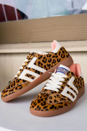 Cloud Leopard Camel White Sneaker