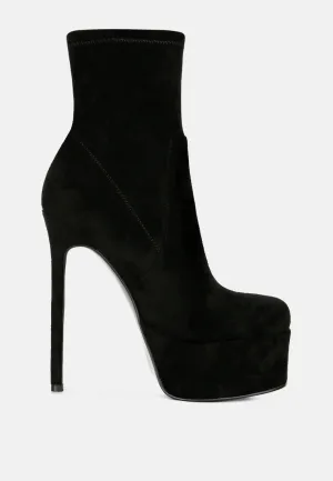 Clubbing High Heele Platform Ankle Boots By Ruw