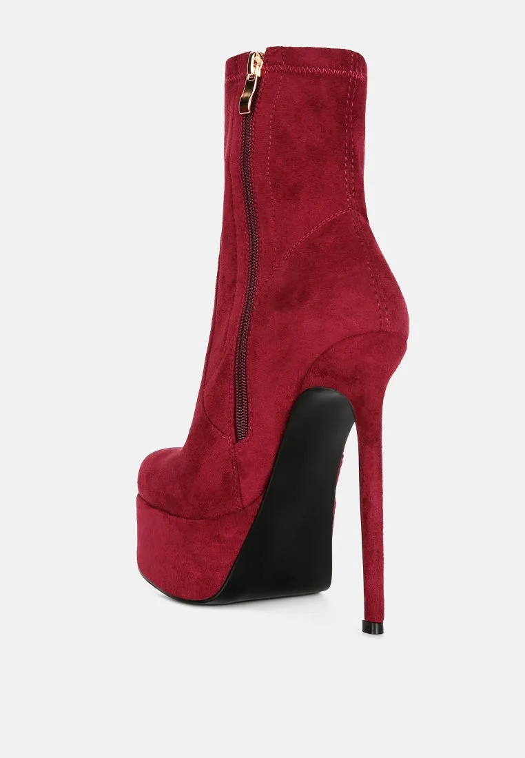 Clubbing High Heele Platform Ankle Boots By Ruw