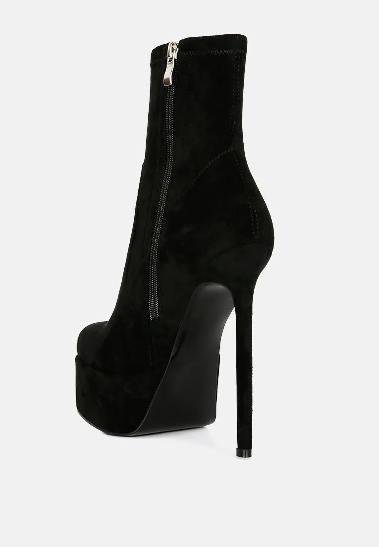 Clubbing High Heele Platform Ankle Boots By Ruw