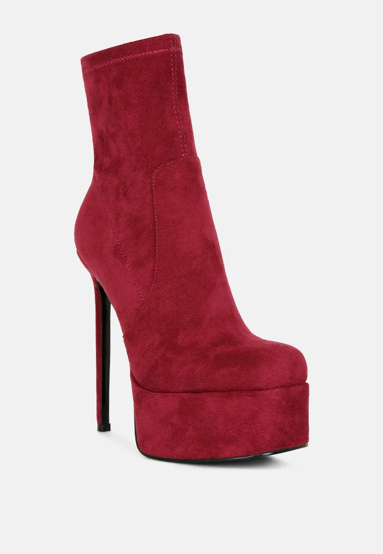 Clubbing High Heele Platform Ankle Boots By Ruw