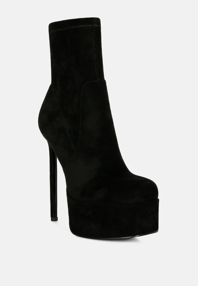 Clubbing High Heele Platform Ankle Boots By Ruw