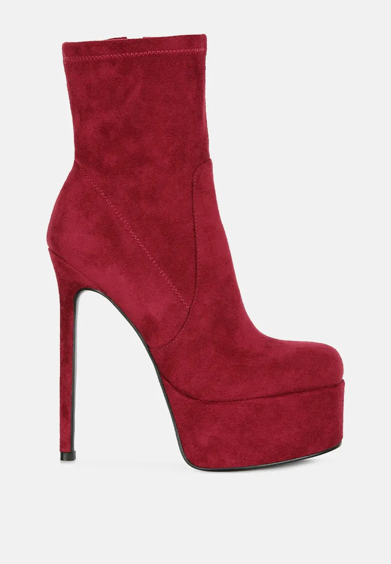 Clubbing High Heele Platform Ankle Boots By Ruw