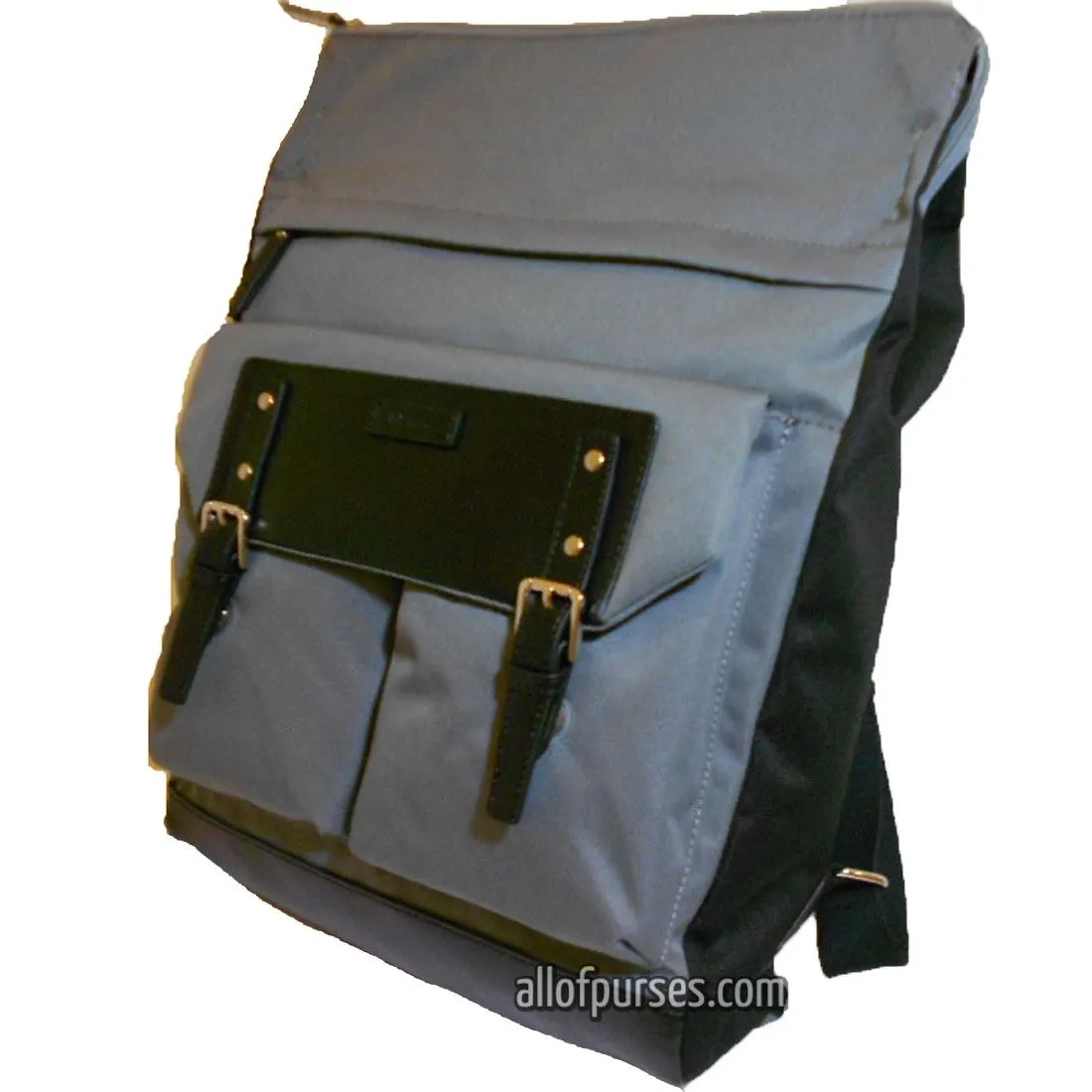 Color block Canvas School Backpack blanc blue navy Laptop tablet Sport Bag