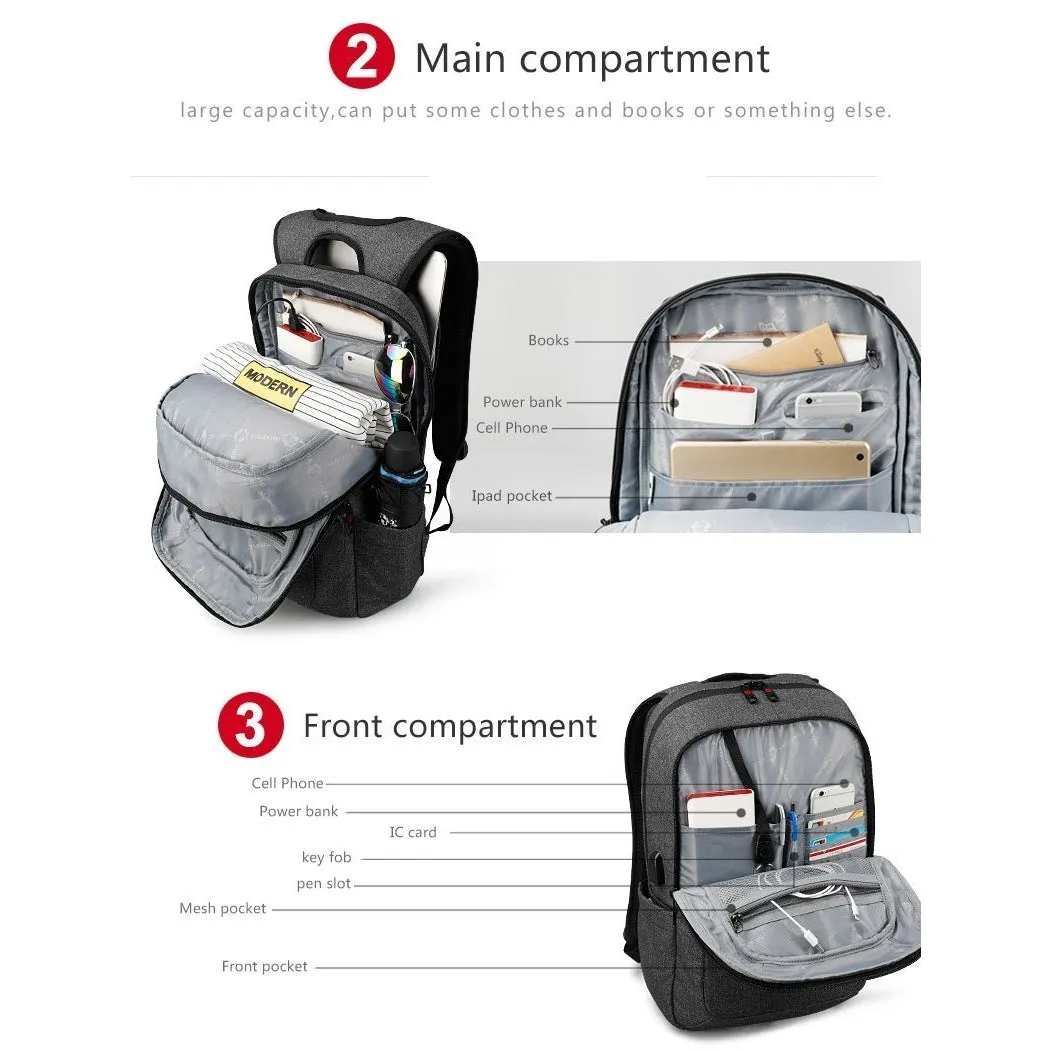 Copy of Backpack USB Charging & Anti-Theft <br> Oxford