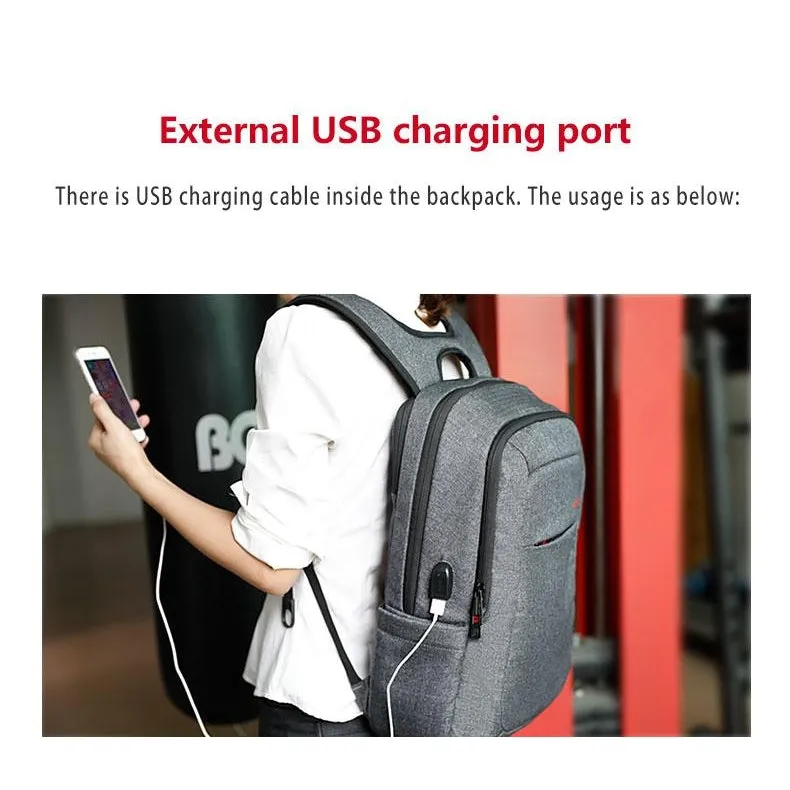 Copy of Backpack USB Charging & Anti-Theft <br> Oxford
