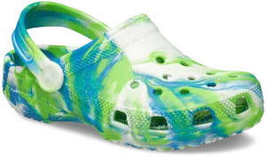Crocs Classic Kids Marbled Clog - Prep Blue/Multi