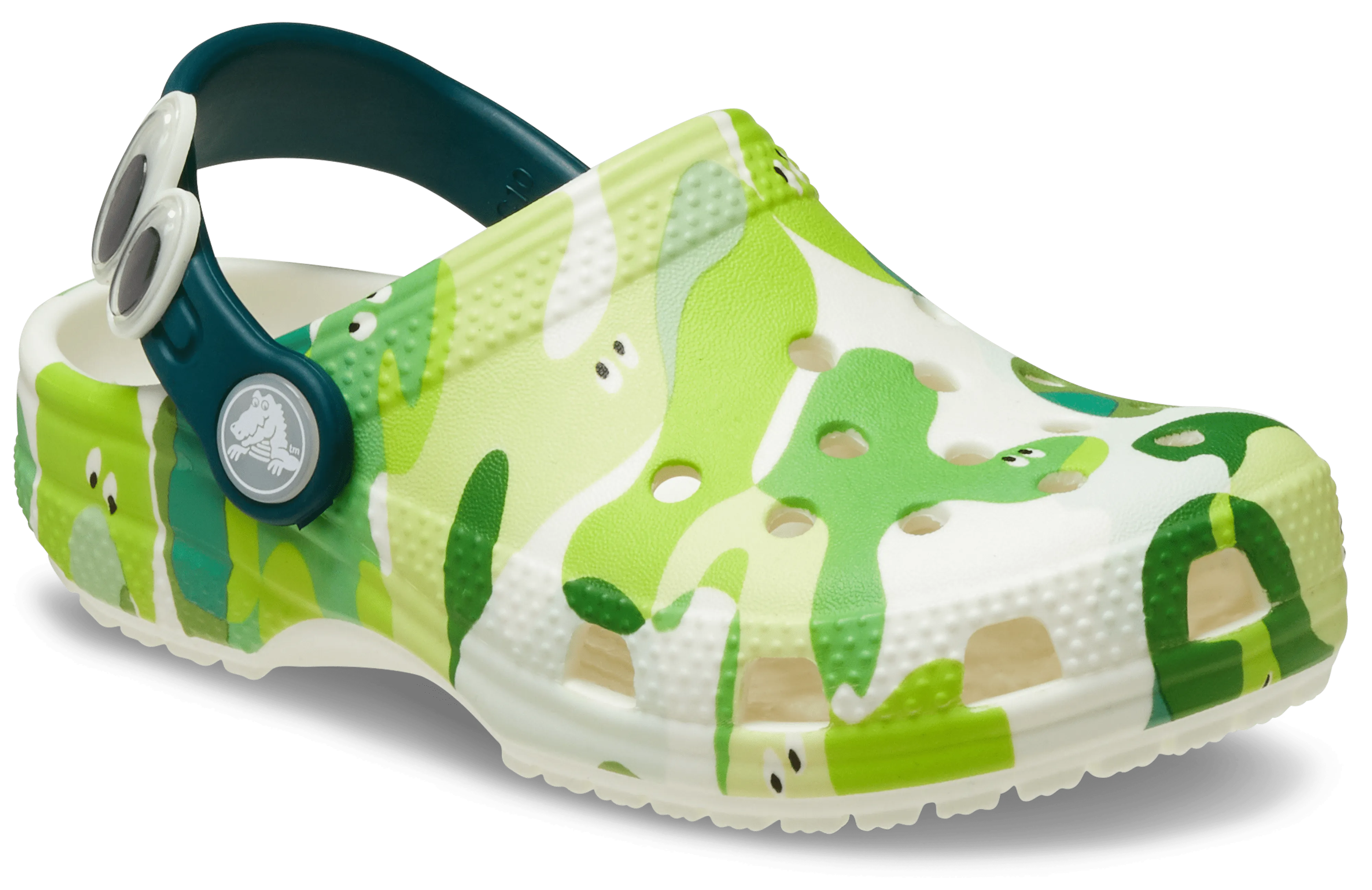 Crocs Classic Toddlers Glow Slime Monsters - Glow Green