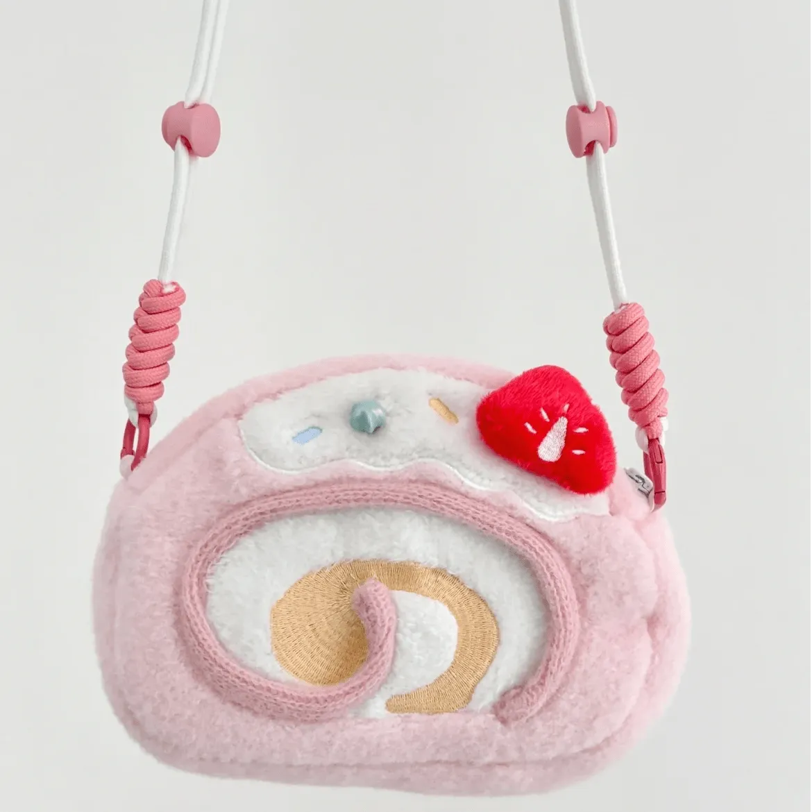 Cute Strawberry Cake Bow Crossbody Bag
