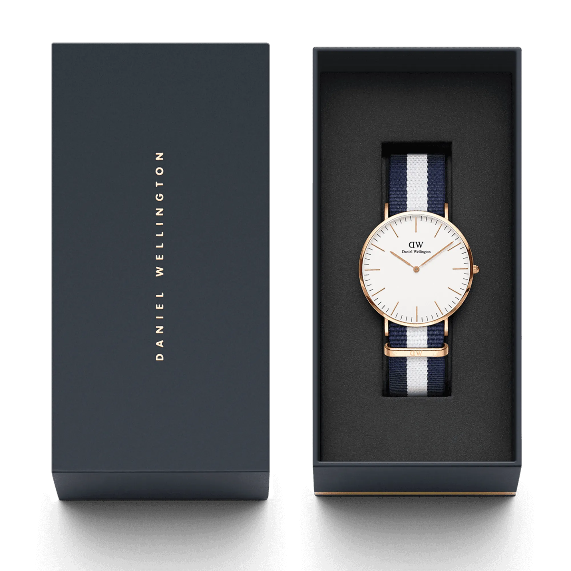 Daniel Wellington Classic 40 Glasgow Rose Gold & White Watch