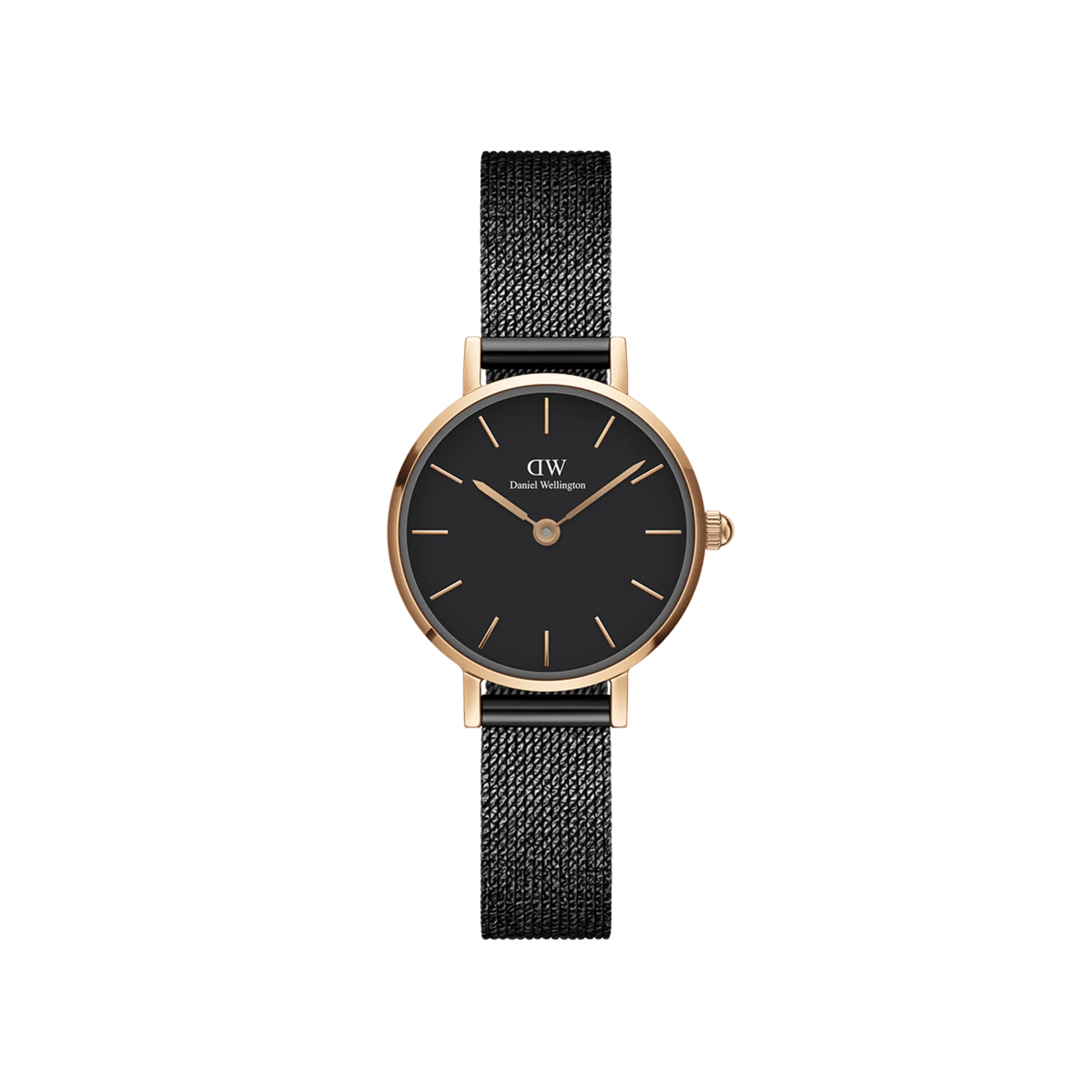 Daniel Wellington Petite 24 Pressed Ashfield Rose Gold & Black Watch