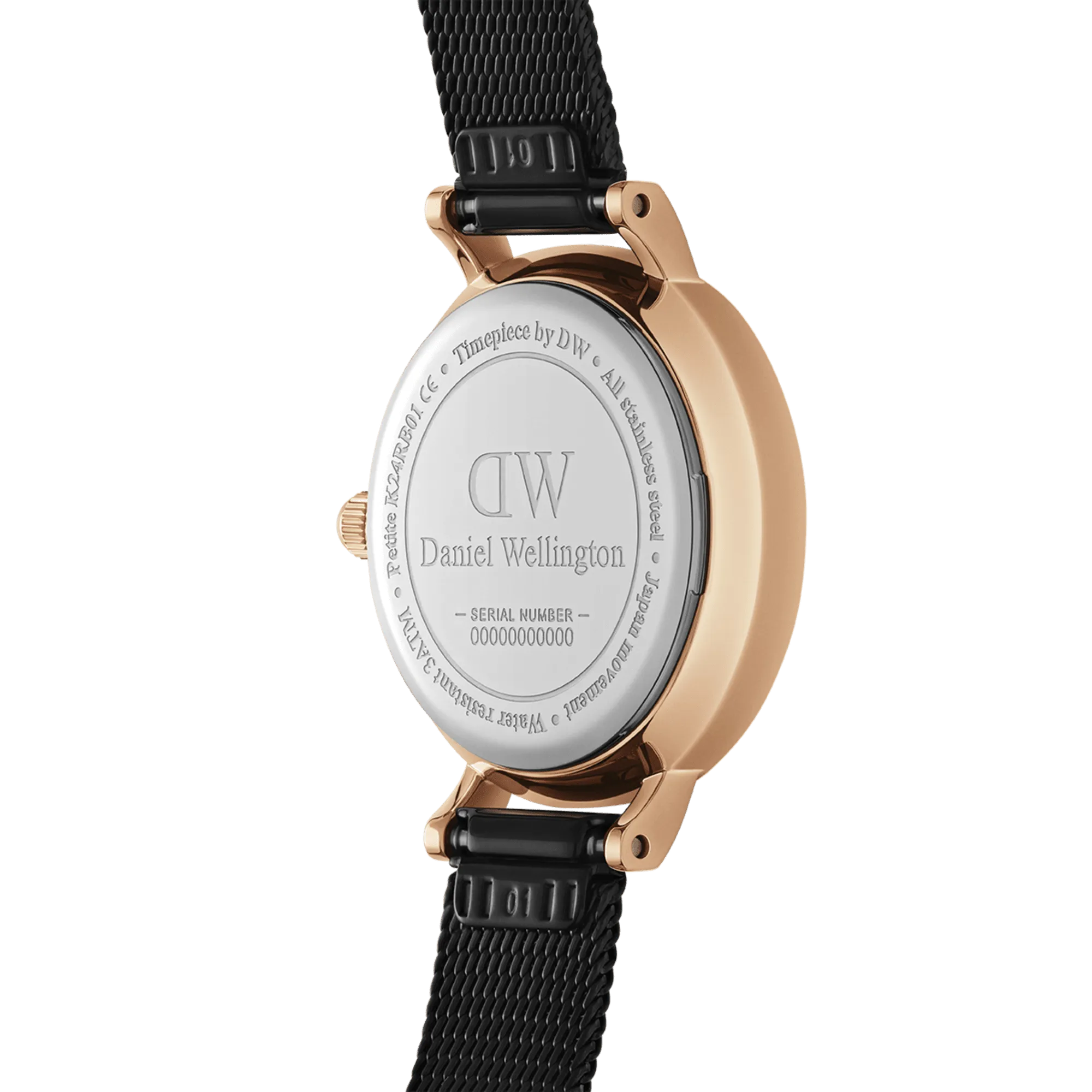 Daniel Wellington Petite 24 Pressed Ashfield Rose Gold & Black Watch