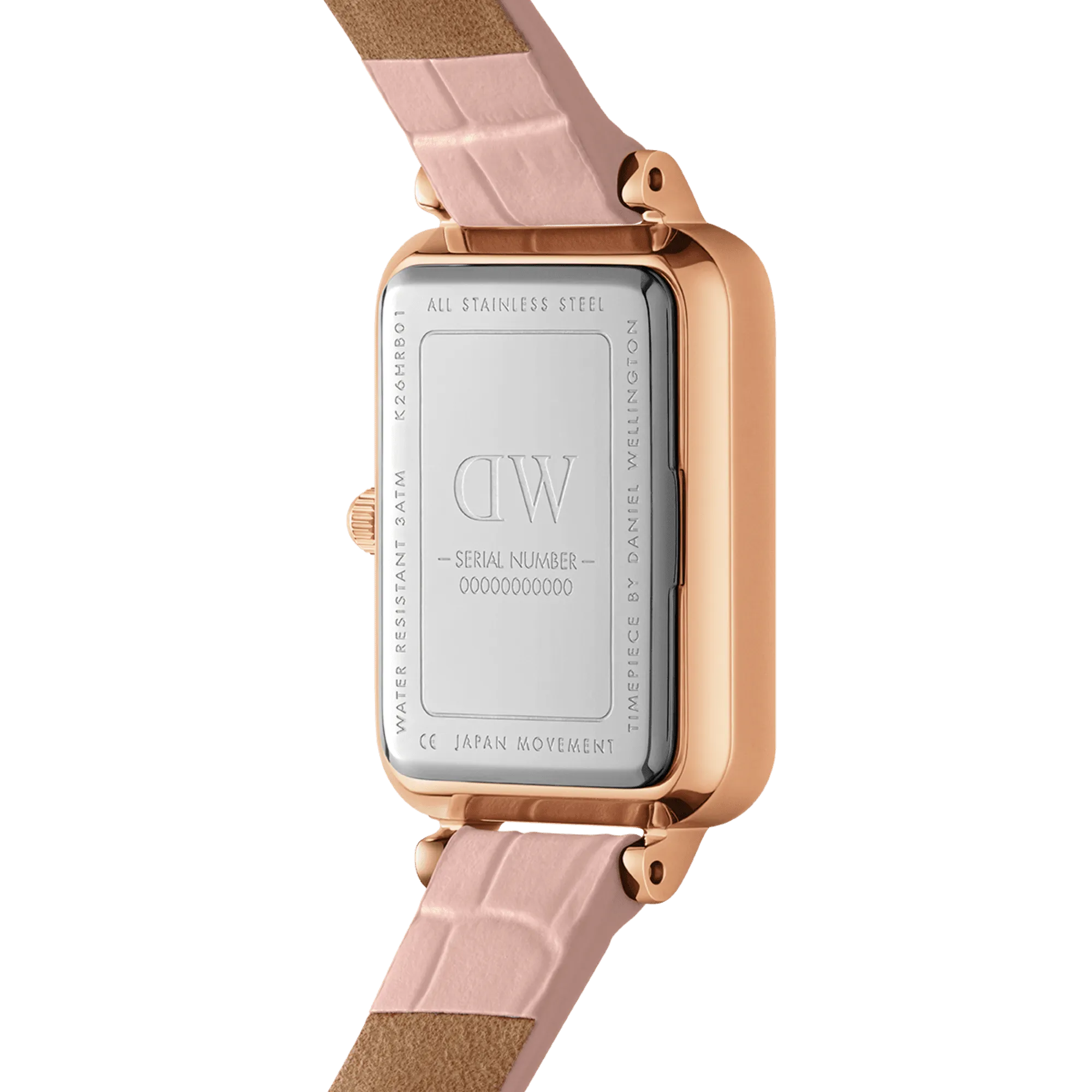 Daniel Wellington Quadro 20X26 Rouge Rose Gold Mother of Pearl Watch