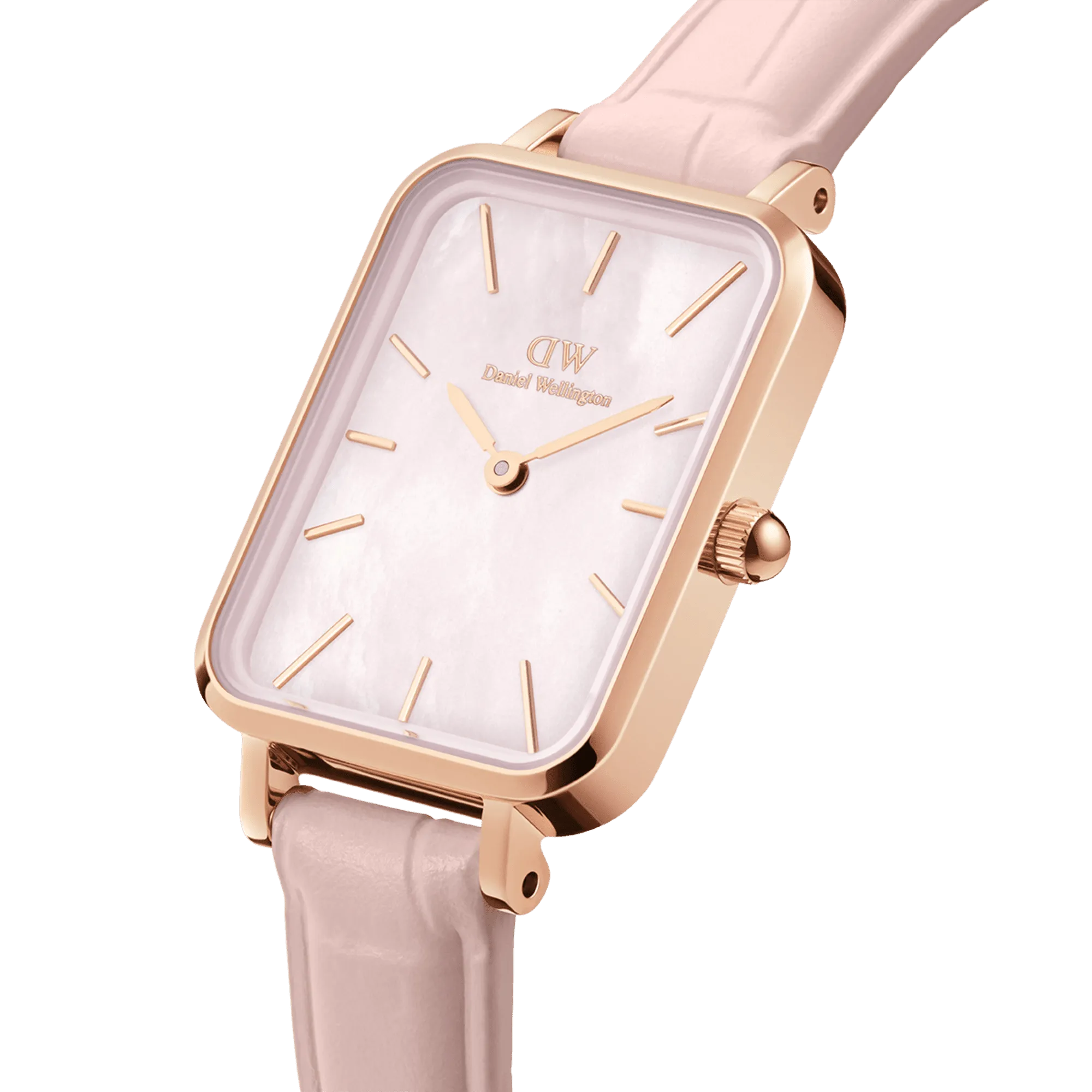 Daniel Wellington Quadro 20X26 Rouge Rose Gold Mother of Pearl Watch