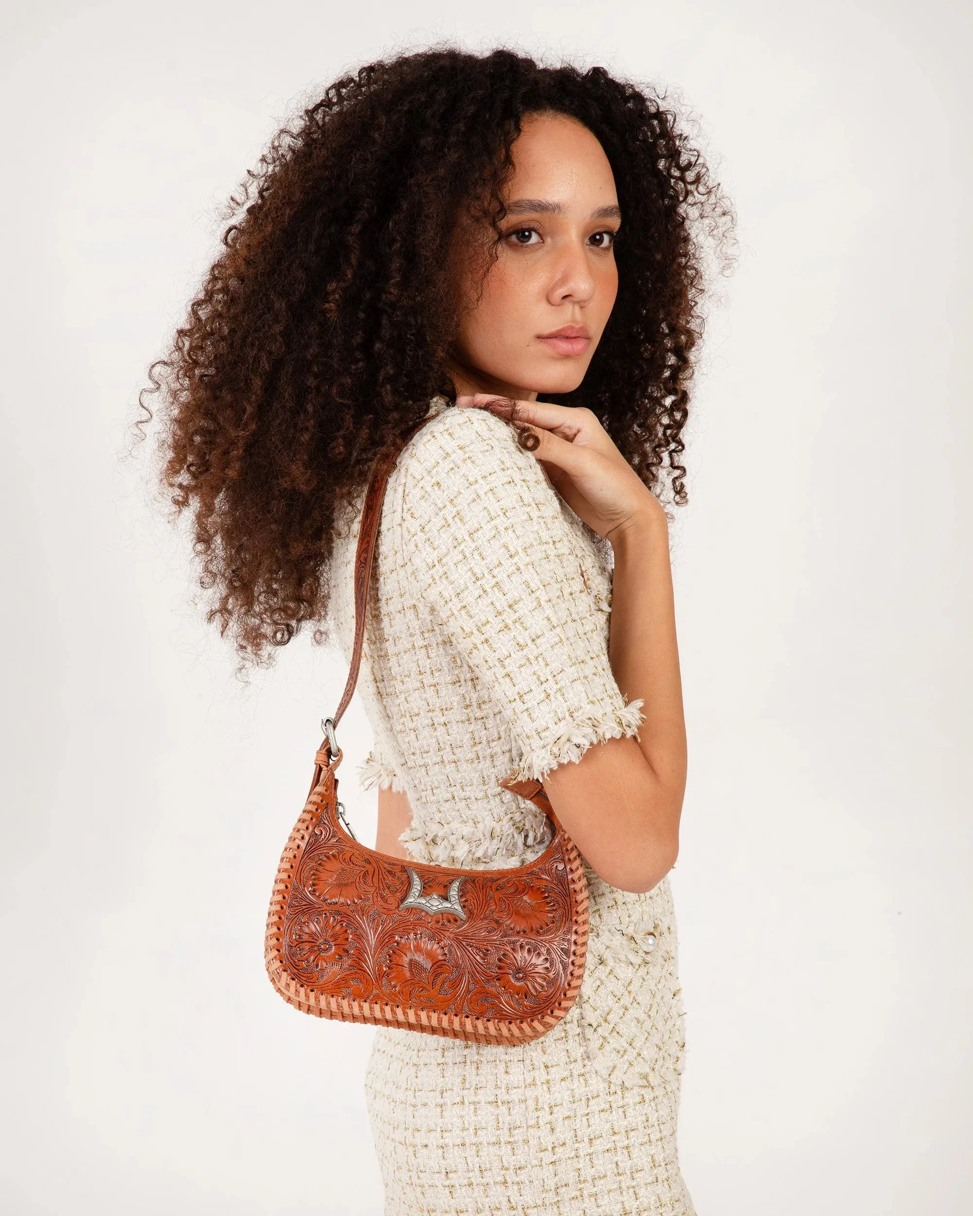 Dannia Medium Purse - Brown Leather