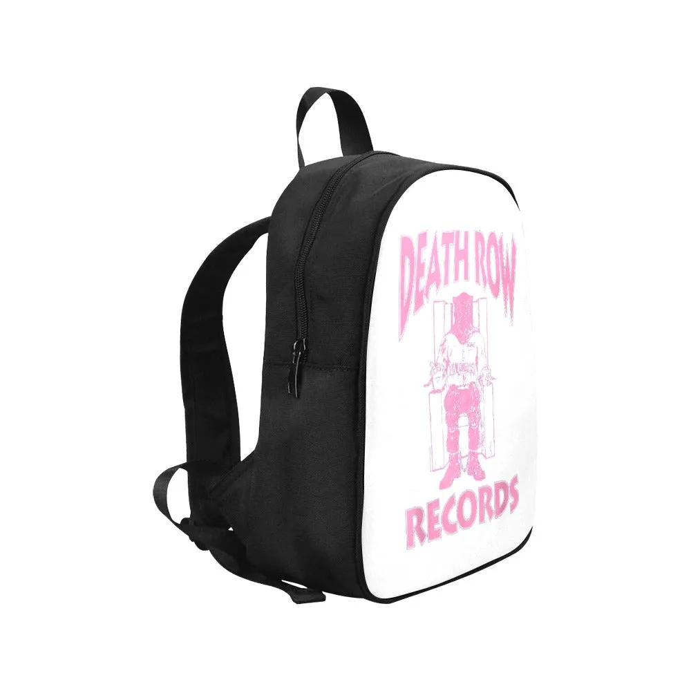Death Row Records Pink Logo Canvas Backpack