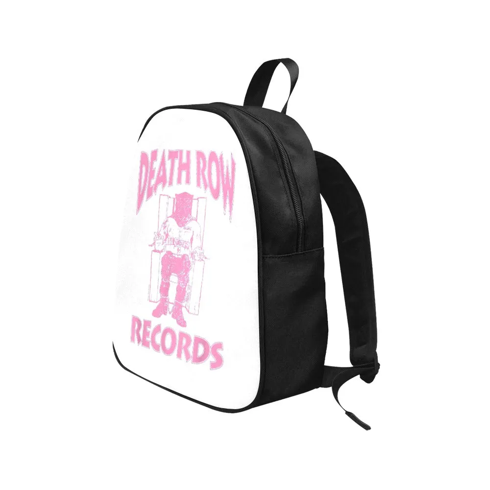 Death Row Records Pink Logo Canvas Backpack
